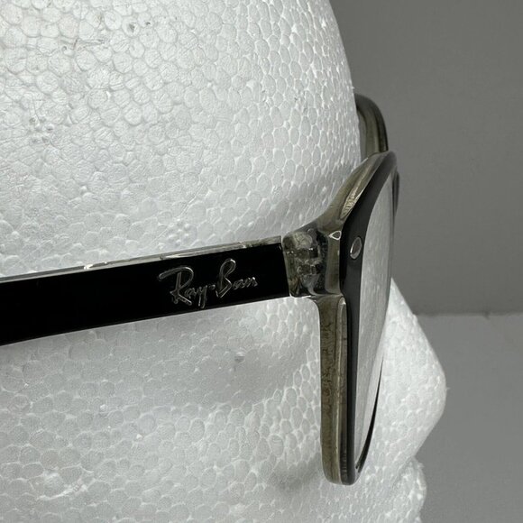 Ray-Ban‎ Black Retro Eyeglasses Frames Only With Black Hard Case - Picture 3 of 16